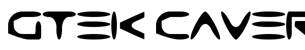 Gtek Caverna font preview